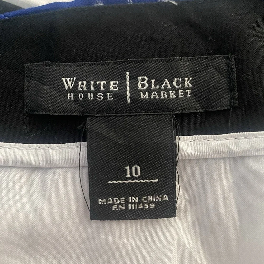 White House Black Market diagonal striped